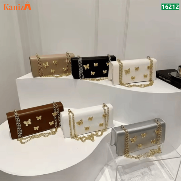 Butterfly Party Shoulder Bag | Elegant Chain Strap Evening Purse