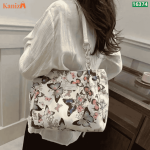 BUY Butterfly Canvas Tote Bag | Trendy Printed Shoulder Tote