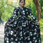 New Porie Gown Collection - সুইচ সিল্ক ডিজিটাল স্কিন প্রিন্ট পরী গ্রাউন