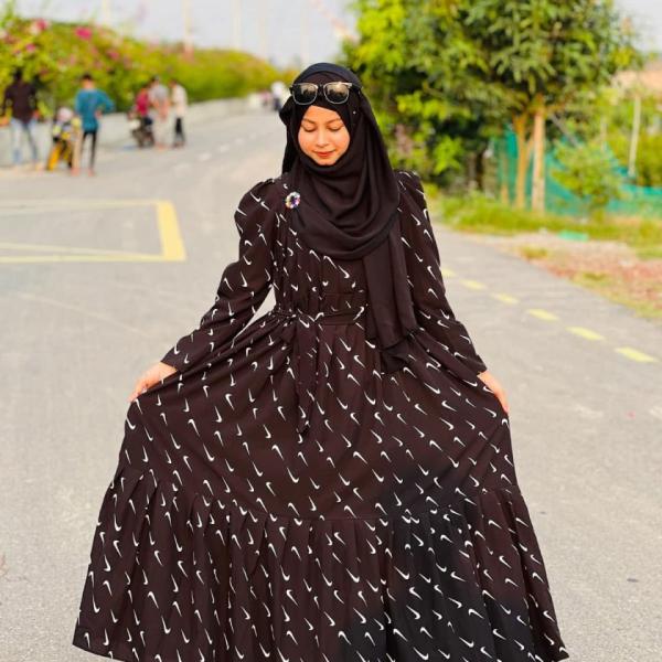 New Porie Gown Collection - সুইচ সিল্ক ডিজিটাল স্কিন প্রিন্ট পরী গ্রাউন