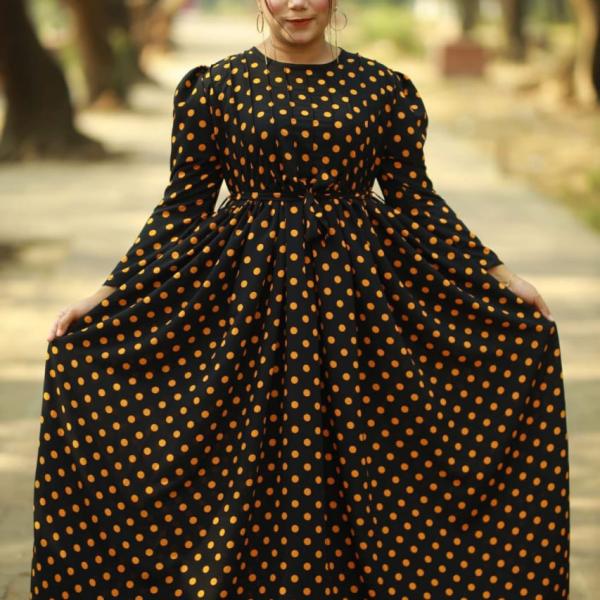 New Porie Gown Collection - সুইচ সিল্ক ডিজিটাল স্কিন প্রিন্ট পরী গ্রাউন