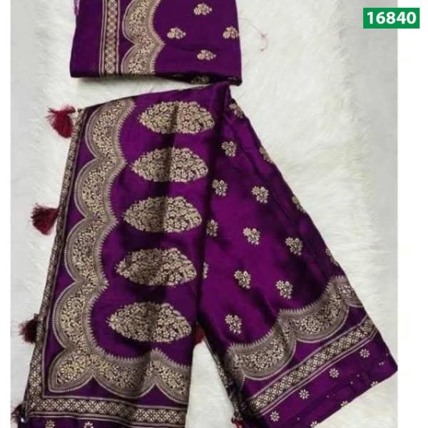 Premium Japanese Silk Couple Combo - আকর্ষণীয় ম্যাচিং শাড়ী ও পাঞ্জাবি সেট